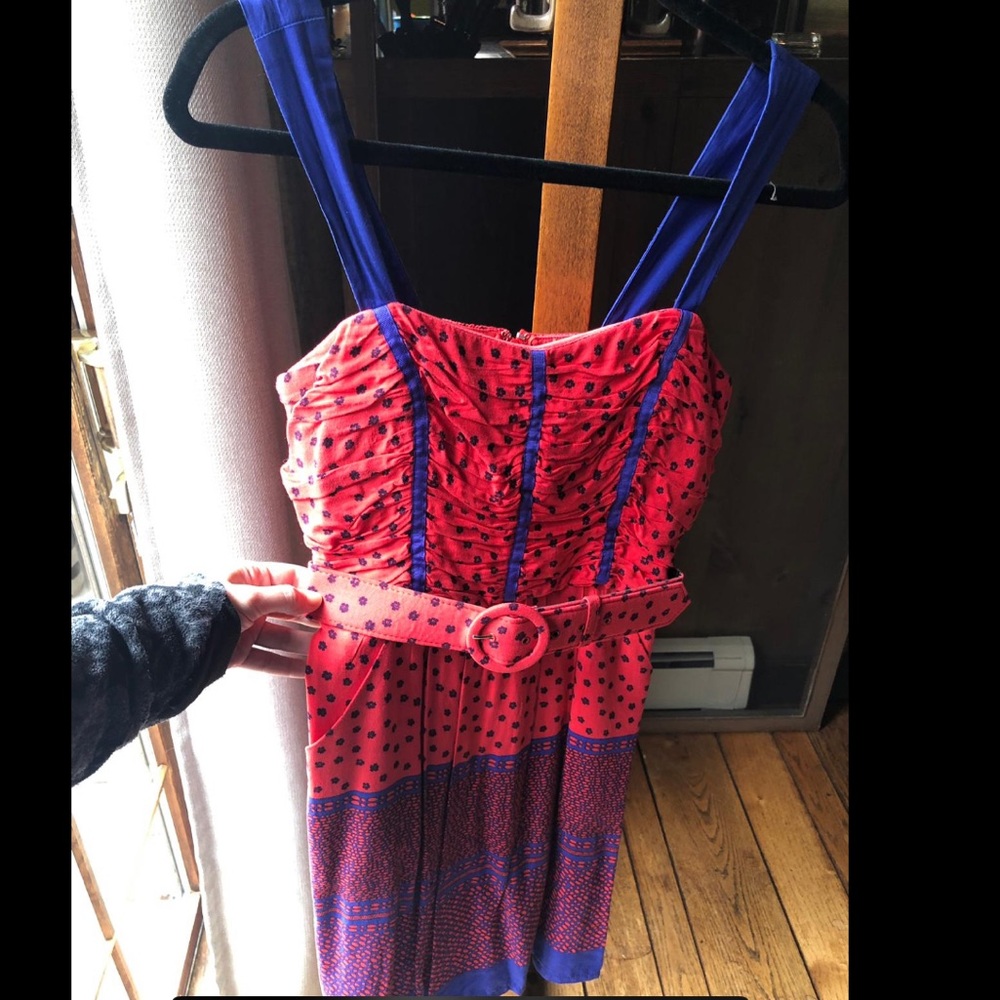 XOXO multicolored dress with pockets! Size 5